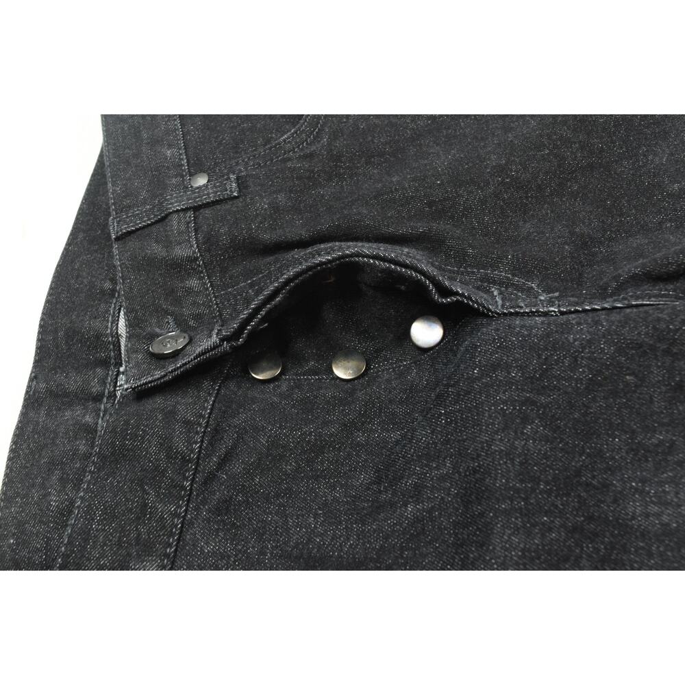 Alexander McQueen Jeans Mens 30x32 Black Skull Embroidered Slim Straight Italy - Picture 5 of 16